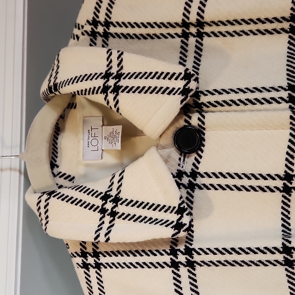 Ann Taylor Loft Wool 3/4 Coat Size 10